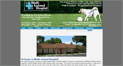Desktop Screenshot of bluffsanimal.com
